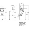 Писсуар GEBERIT RENOVA NR.1 PLAN 235120001 с крышкой 235120000