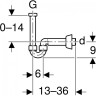Сифон GEBERIT 151.108.11.1 для раковины 1 1/4-40